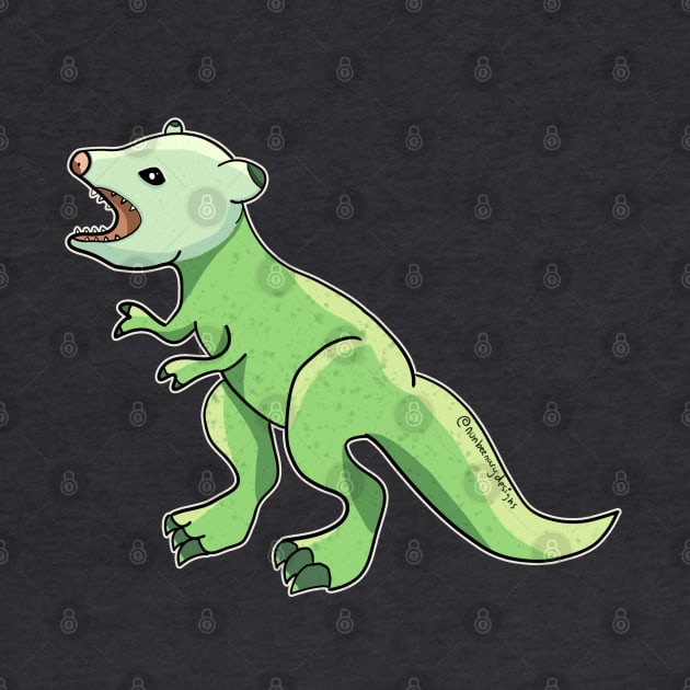 Opossum Dinosaur Hybrid: Opus Rex by nonbeenarydesigns